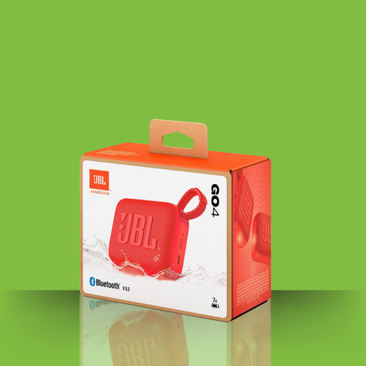 JBL GO 4 Portable Bluetooth Speaker – Powerful Sound, Deep Bass, Waterproof Design (Red)