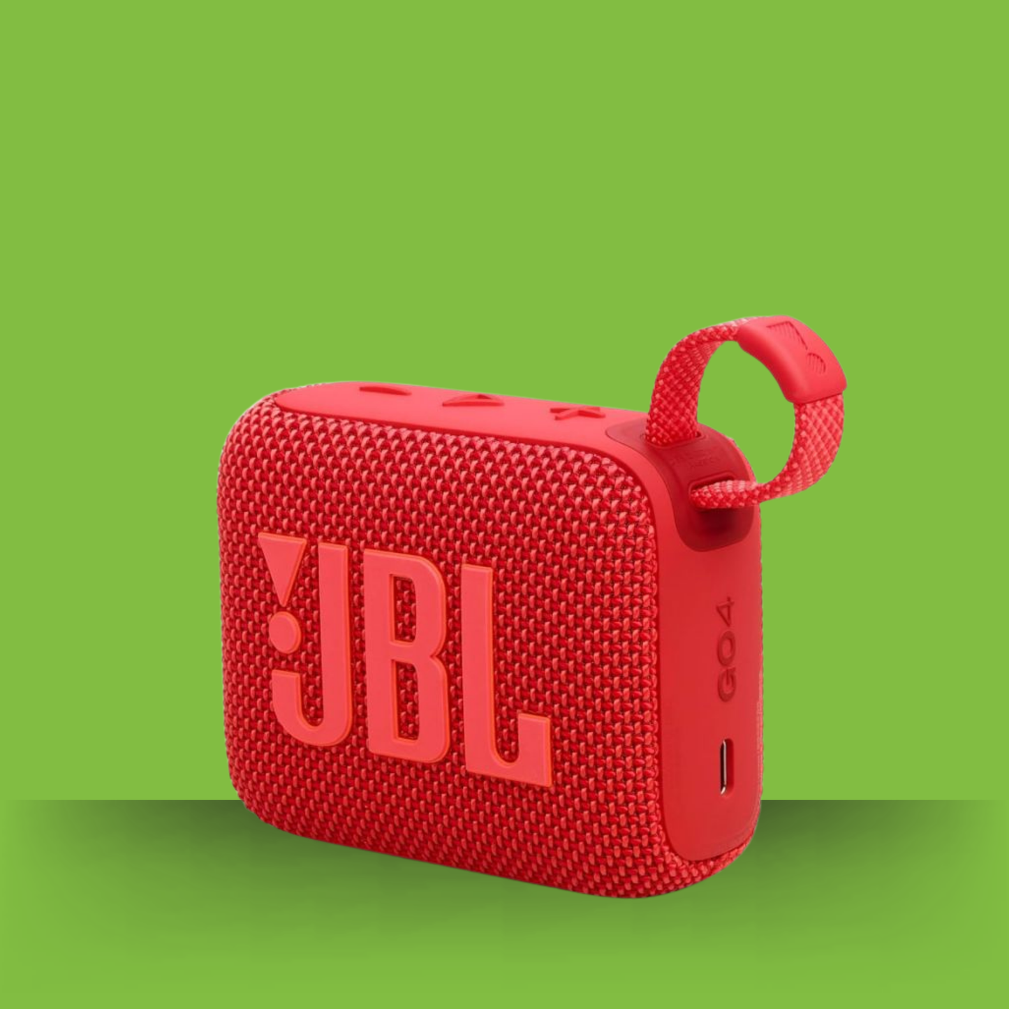 JBL GO 4 Portable Bluetooth Speaker – Powerful Sound, Deep Bass, Waterproof Design (Red)