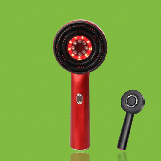 Electric Massage Comb with LED Therapy – Hair Growth & Relaxation Brush