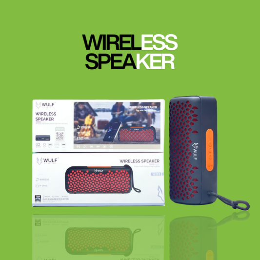 WULF ESSENTIALS W202 Wireless Speaker – Powerful Sound with Deep Bass & TF Card Support