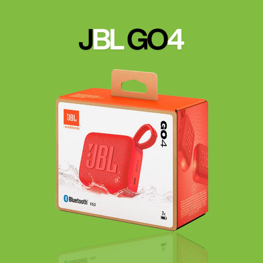 JBL GO 4 Portable Bluetooth Speaker – Powerful Sound, Deep Bass, Waterproof Design (Red)