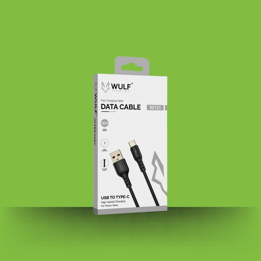 WULF Essentials W131 Fast Charging Data Cable (USB to Type-C, 30CM)